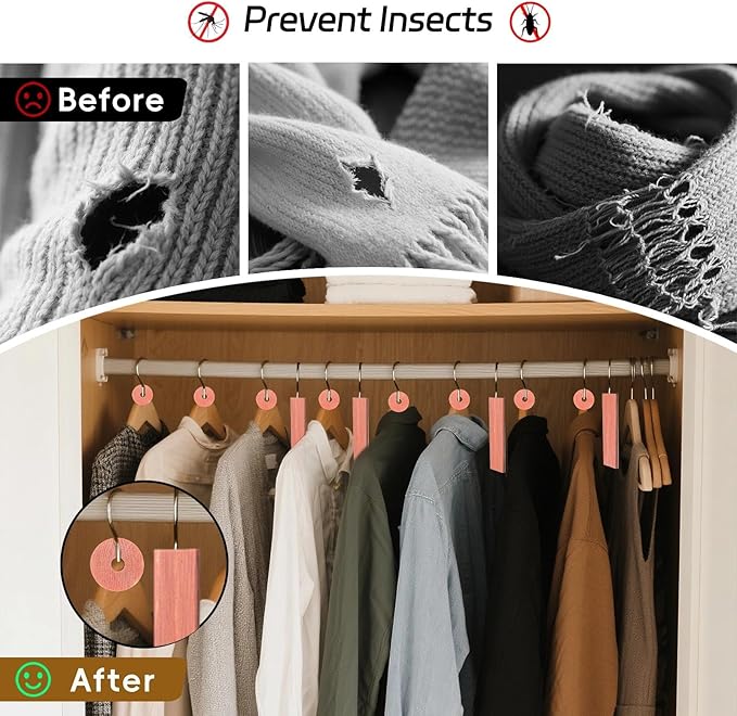 Cedar Blocks for Clothes Storage 67 Pack, Cedar Chips, Cedar Wood Balls and Rings, 100% Natural Aromatic Accessories for Closets and Drawers Freshener