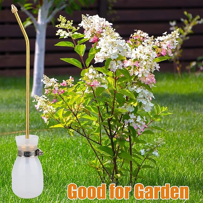 Powder Duster, Powder Nozzle Hand Duster, Powder Applicator with Long Copper Tubing, and Garden Applicator for Indoor and Outdoor Multipurpose