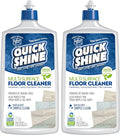 Quick Shine Multi Surface Floor Cleaner 27oz, 2Pk | Ready to Use-Streak Free- No Rinse | Use on Hardwood, Laminate, Luxury Vinyl Plank & Stone | Use in Spray Mops & Vac Mops | Safer Choice Cleaner