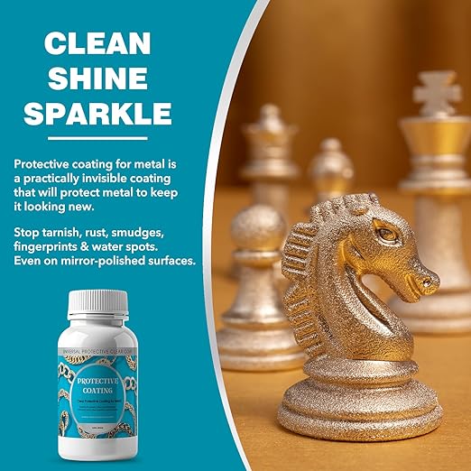 4 Oz. Clear, Protective Coating for Metal, Jewelry Coating, Jewelry Shield, Fast Drying Transparent After Curing, Long Lasting Protect Metal and Jewels from Wear, Rust