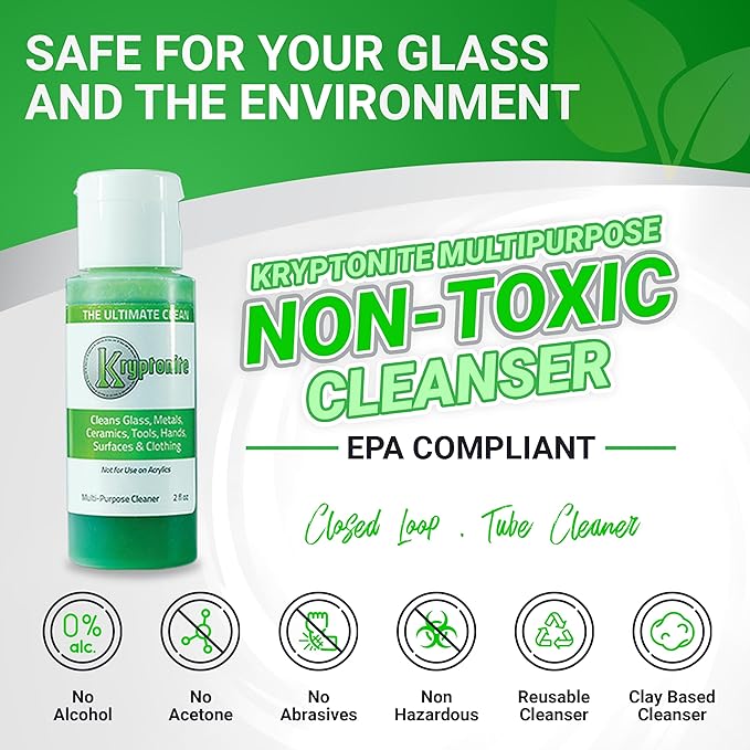 KLEAR Kryptonite Multipurpose Glass Cleaner | Powerful Cleaning Combo of 5 in 1 | Glass Friendly & Alcohol-Free Glass Cleaner| Coat, Relax, Rinse | 2 oz 1 Pack
