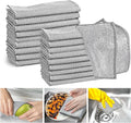 XANGNIER 20 Pcs Multipurpose Wire Dishwashing Rags for Wet and Dry,2024 New Multifunctional Non-Scratch Wire Dishcloth,Wire Cleaning Cloth,Non Scratching Metal Wire Rag for Kitchen,Counter,Dishes,Sink