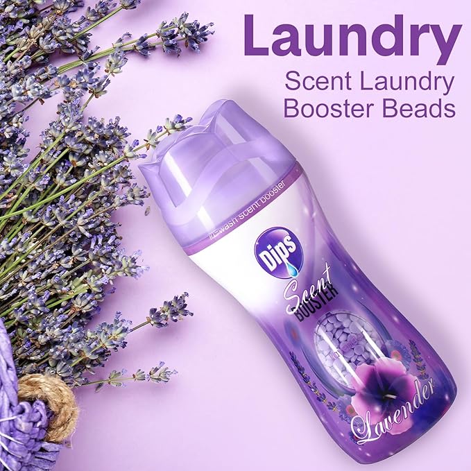 8 Pack in Wash Scent Booster Beads 73.6 oz Laundry Boosters Laundry Room Beads(Lavender)