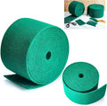 Tioncy 2 Pcs 40 ft Green Scrubbing Pads Roll Heavy Duty Scouring Pads Non Scratch Household Scrub Pads Anti Grease Scrubbing Pads for Dish Metal Grills, 20 ft x 6 in x 0.3 in