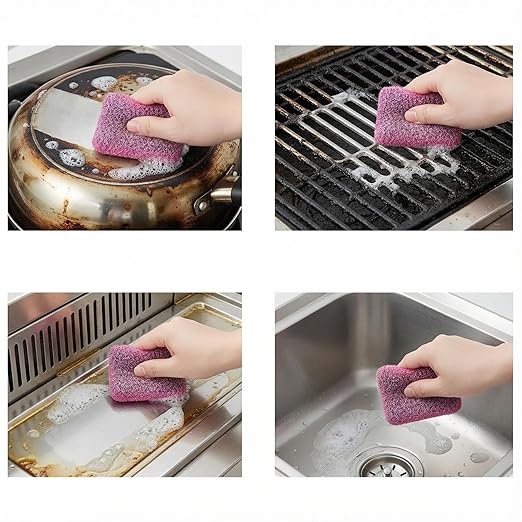80-Pack Red Carbon Steel Soap Pads | Bulk Fine Steel Wool Pads for Gentle Cleaning | Glass & Automotive Metal Care