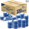 Vacplus Automatic Toilet Bowl Cleaner Tablets, Drop-In Tank Cleaner for Bathroom, Prevent Stains & Deodorize, Long-Lasting Cleaning Tabs, Easy-Use Freshener for Bowl & Tank, 100 Pack