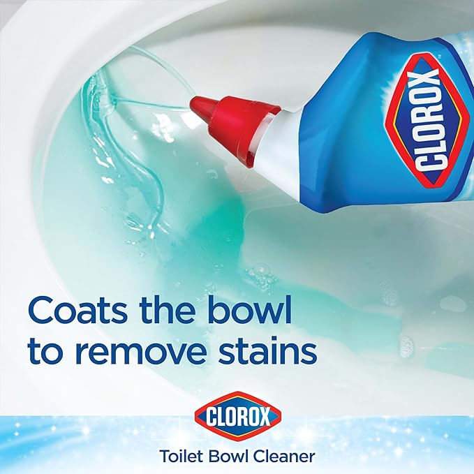 Clorox Toilet Bowl Cleaner Bleach, Fresh Breeze Scent 24 Ounces (Package May Vary)