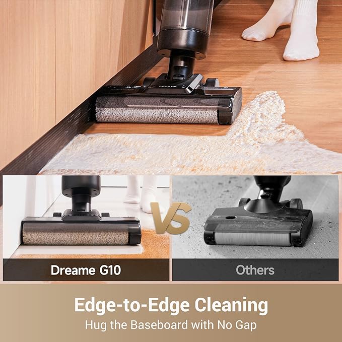 DREAME G10 Cordless Vacuum Mop with Self-Cleaning, Dual Tank Design, All in One Wet Dry Vacuum Cleaner, Up to 30 Mins Runtime, Cordless Floor Washer for Hard Floors
