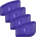 Small Handy Plastic Scraper Flexible Card Round Edge for Home Universal Cleaning Squeegee, Pack of 4