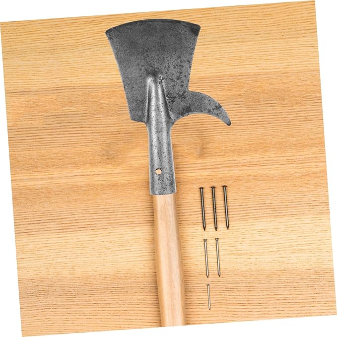 Tree Bark Scraper Tool Manganese Spade for Gardening and Weeding Multi-Functional Shovel Hook for Easy Debarking and Branch Removal