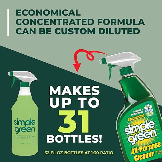 Simple Green AllPurpose Cleaner,32 Fl Oz,Original,(Pack of 6)