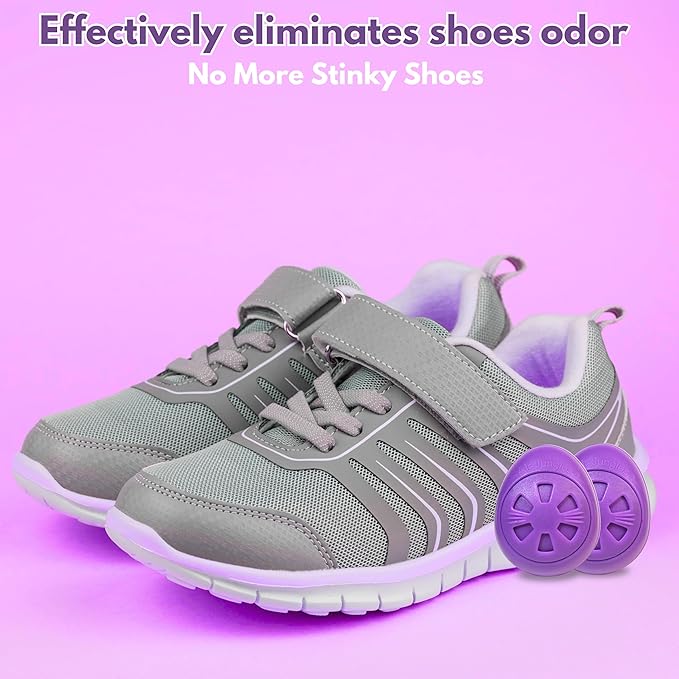 Air Jungles Shoes Deodorizer Ball 12 Ct, Lavender Scent, Odor Remover Balls for Sneakers, Gym Bags, Lockers, Closets, Hampers, and Drawers, Essential Oil Provides Natural Freshness