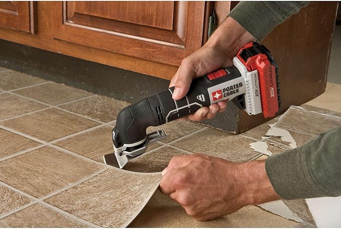 PORTER-CABLE 20V MAX* Oscillating Tool with 11-Piece Accessories, Tool Only (PCC710B)