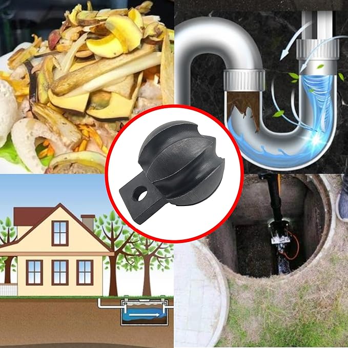 Drain Snake Attachment 1.2 Inch Multi-Functional Cutter for 1.5-3 Inch Pipes Compatible with Leading Sewer Snake Machines Clears Scale, Tree Roots, Grease