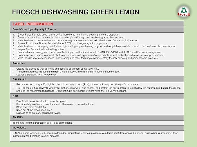Frosch Spülmittel, 750ml