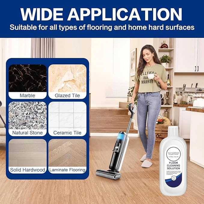 Multi-Surface Floor Cleaning Solution Compatible with Tineco, Cleaner Refill for All Mopping Robot Vacuums and Cordless Wet/Dry Mops (2 Bottle Pack, Original)