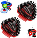 2 Pack Upgraded Spin Mop Replace Scrub Mop Brush Compatible with O Cedar 2 Tank RinseClean, Great for Kitchen, Deck, Bathroom and Shower Floor Scrubber