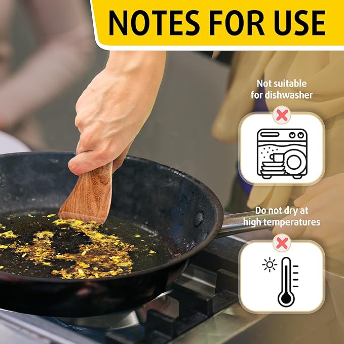 Wooden Pot&Pan Scraper, Dishwashing Scrub for Pots, Pans, Plates, Bowls, Remove Food and Residue Effectively Without Scratching, Kitchen Gadget. (1)