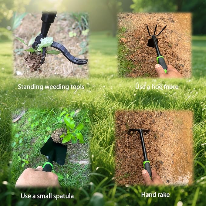 Gardening Tools,Weeding Tool,Garden Hand Tools,Garden/Crack/Patio/Potted Plant Weed Puller Tool,Stand Up Weed Puller Tool(4PCS)