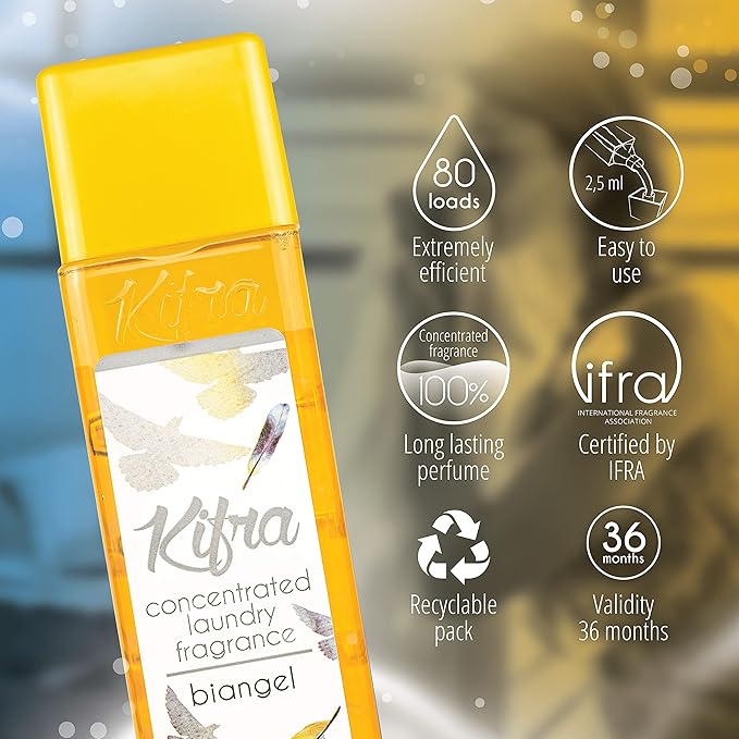 KIFRA BIANGEL Concentrated Laundry Fragrance 6.76 Fl Oz 200ml 80 Washing Cycles