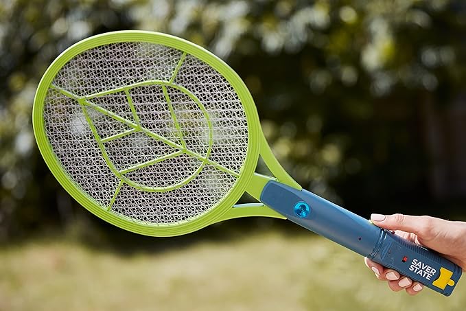 SWAT IT! Bug Zapper Rechargeable Bug Zapper Racket, 4000 Volt, USB Charging Cable, 2 Pack (Large)
