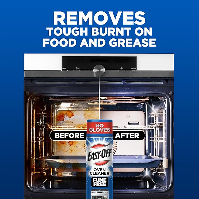 Easy-Off Fume Free Oven Cleaner Foam, Removes Grease & Burned-On Food, For Ovens, Air Fryers & More 14.5oz