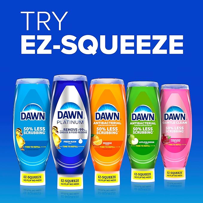 Dawn Ultra EZ-Squeeze Dish Soap,Dishwashing Liquid,Original,22oz,(Pack of 6)