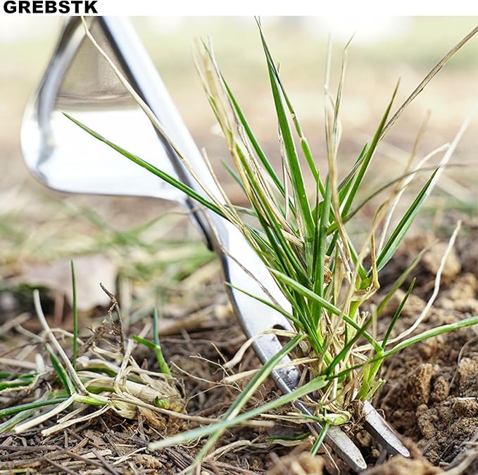 GREBSTK Garden Manual Weeding Tools Stainless Steel Beech Handle Shovel for Weeding, Cultivating, Transplanting, Digging
