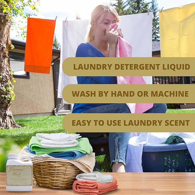 Worldwide Nutrition Bundle Compatible with Tyler Glamorous Wash Diva Laundry Liquid Detergent - Hand and Machine Washable Diva Laundry Detergent - 112g (4 Oz) Detergent with Keychain