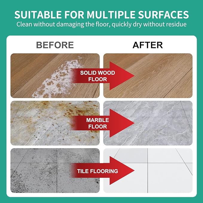 Floor Cleaning Solution Original Scent Compatible with Dreame Cleaning Solution, Residue & Streak Free, Suitable for All Robot Vacuum Cleaners and Wireless Wet Dry Dual-Use Vacuum Cleaners