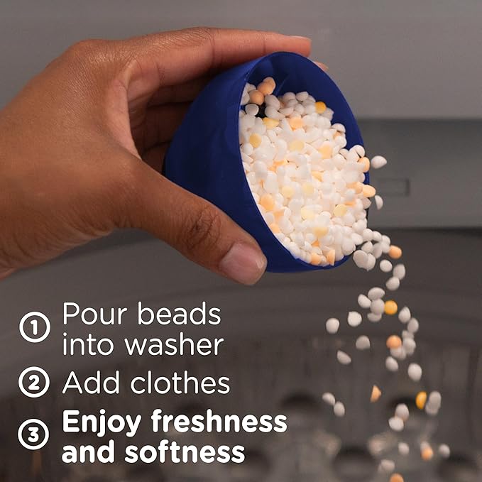 Downy Blends In-Wash Laundry Scent Booster Beads, Toasted Vanilla Scent, 24.5 OZ, Fabric Sottener Beads and Freshness