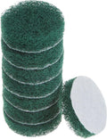 HARFINGTON 8pcs Drill Power Brush 2 inch Tile Scrubber Scouring Pads 180-240 Grit for Bathroom Kitchen Household Cleaning