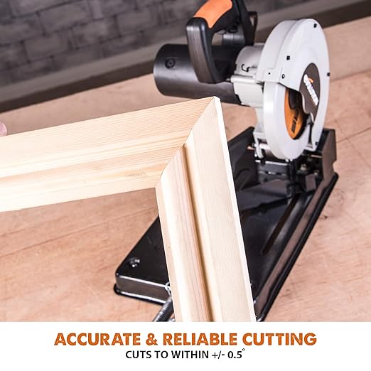 Evolution Power Tools RAGE4 7-1/4-Inch TCT Multipurpose Cutting Chop Saw, Orange