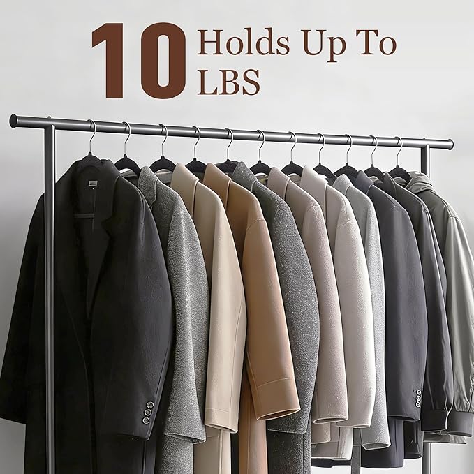 Velvet Hangers 30 Pack, Slim Non-Slip Clothes Hangers Space-Saving for Closet, Heavy Duty for Pants, Coats, Skirts, Jeans, Sweaters and More, Nylon-Flocked, Black