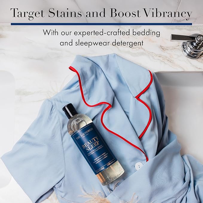 The Laundress Beauty Sleep Luxury Laundry Detergent, Bedding & Sleepwear Concentrated Enzyme Bio-Based Formula, Lavender & Sandalwood Fragrance Blend, Stain Remover, 16 Oz, 15 Loads, (Pack of 2)