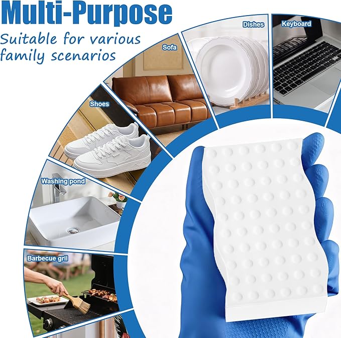 30 Pack Magic Sponges Cleaning Eraser, 2X Density Melamine Sponge,Cleaning Pad for Bathroom,Kitchen,Dish,Furniture, Floor,Wall,Shoe,Cleaner, Non-Scratch Scrub Foam (30)