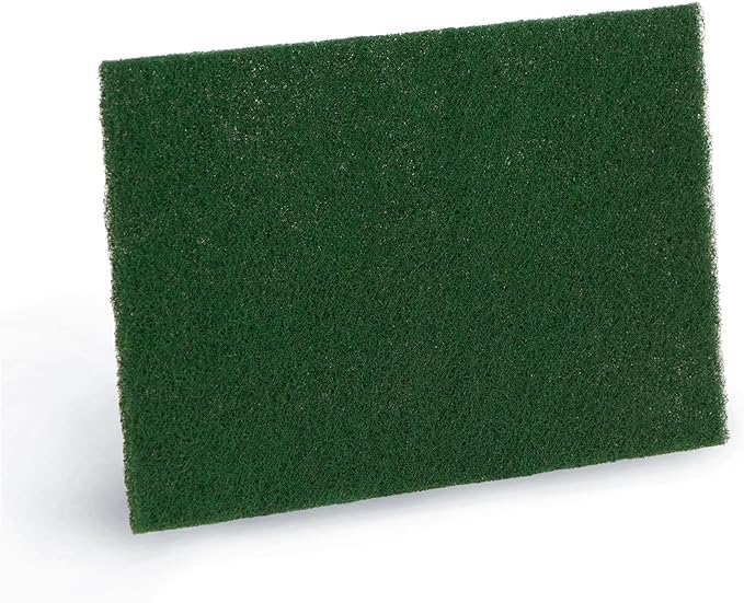 Americo #90-96 Kitchen Scour Pad, Medium Duty Scouring Pads for Pots and Pans, 6" x 9", Green, 60 per case (6 Bags of 10)