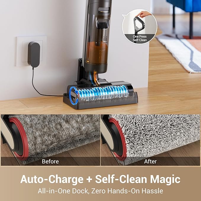 DREAME G10 Cordless Vacuum Mop with Self-Cleaning, Dual Tank Design, All in One Wet Dry Vacuum Cleaner, Up to 30 Mins Runtime, Cordless Floor Washer for Hard Floors