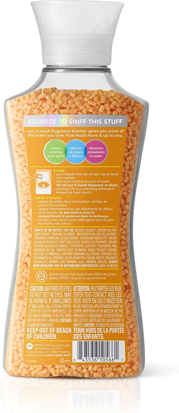 Method Fragrance Booster, Ginger Mango, Keeps Clothes Fresh For Up to 12 weeks, 14.8 Ounces (Pack of 6)