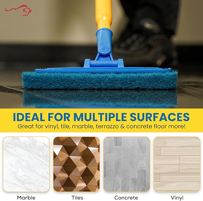 KLEEN HANDLER Medium Cleaning Pad | Medium Duty Scrub, Eco-Friendly, General Cleaning