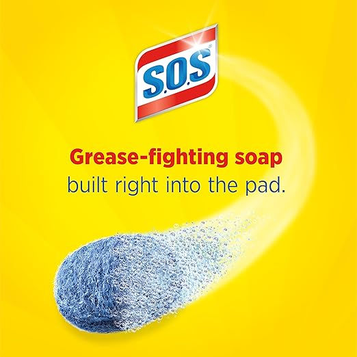 S.O.S Steel Wool Soap Pads, 10 Count