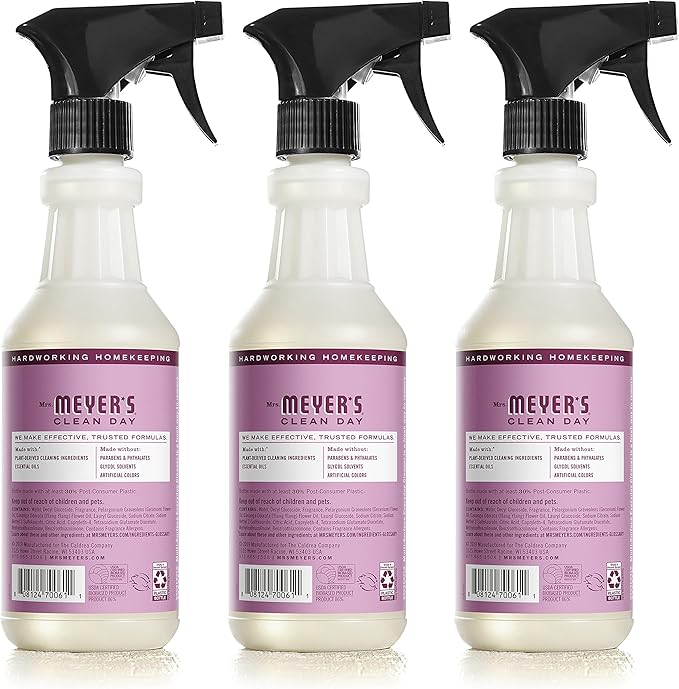 Mrs. MEYER'S CLEAN DAY All-Purpose Cleaner Spray,Peony,16 fl. oz,(Pack of 6)