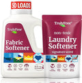 Truly Free Natural Fabric Softener | Non-Toxic for Babies & Kids Sensitive Skin | Plant-Based Laundry Softening Conditioner | Safe, Gentle & Chemical-Free | Signature Scent | 1 Pack with Jug