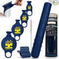 Hygenix StemClenz Reusable Cleaning System Bundle with Hytek Caps | Shake-to-Clean for Small Glass, Tubes & Accessories (Blue)