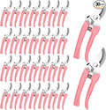 Chumia 30 Garden Flower Shears Pruning Scissors Heavy Duty Plant Scissors Trimming Garden Clippers Hand Tree Pruner for Yard Gardening Plants Hedge Flower Tree Cutting Secateurs (Pink)