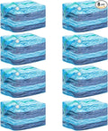 TAILI 8 Pack Vacuum Storage Bags, Jumbo Cube (31x40x15 Inch), Extra Large Vacuum Seal Bags for Clothing, Comforters, Blankets, Bedding, Sweater, Space Saver, Closet Organizers, Blue