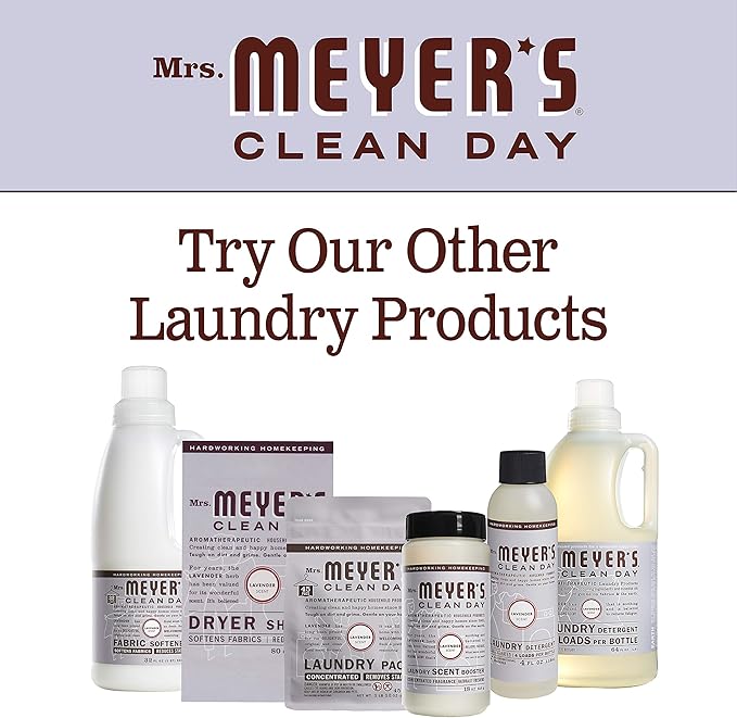 MRS. MEYER'S CLEAN DAY Liquid Fabric Softener, Made Without Parabens, Cruelty Free Formula, Lavender Scent, 32 OZ (Pack of 1)