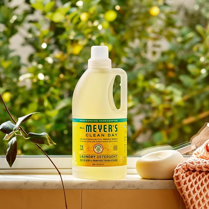 MRS. MEYER'S CLEAN DAY Laundry Detergent, Honeysuckle, 64 Fluid Ounce