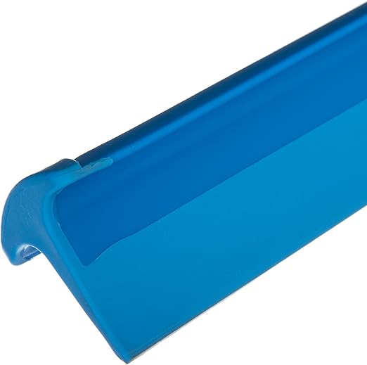 SPARTA 24" Floor Squeegee Replacement Head, Seamless Rubber with Rust-Free Plastic Frame for HACCP Compliance, Heavy-Duty Industrial Use, Thermoplastic Rubber, 24 Inches, Blue
