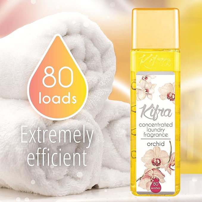 KIFRA ORCHID Concentrated Laundry Fragrance 6.76 Fl Oz 200ml 80 Washing Cycles